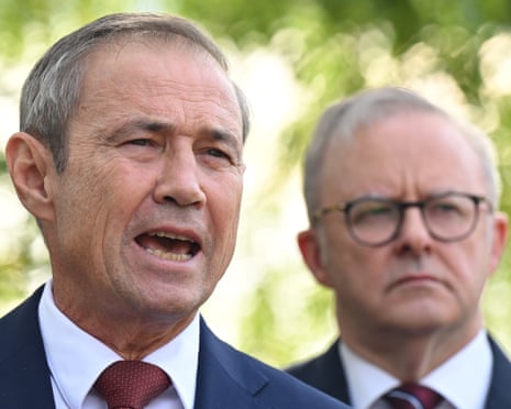 Roger Cook and Anthony Albanese