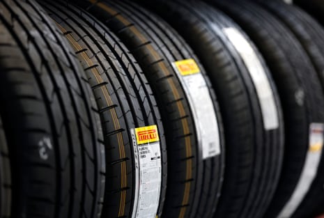 a row of tires