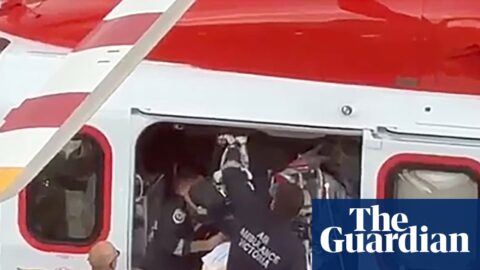 Two men have been airlifted to hospital with life-threatening injuries after suspected axe attack at a home in the Gippsland town of Tyers, Victoria