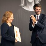 Carmen Machi and Spanish Minister of Culture Ernest Urtasun