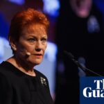 One Nation leader Pauline Hanson speaking a CPAC