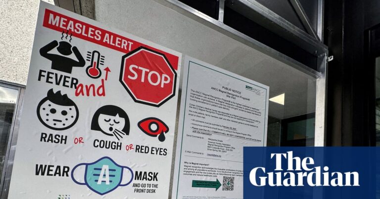 a measles alert sign
