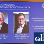 Robert E Hall and Michael Woodford are announced as the winners of the 2026 Nobel economics prize at the Royal Swedish Academy of Sciences in Stockholm, Sweden